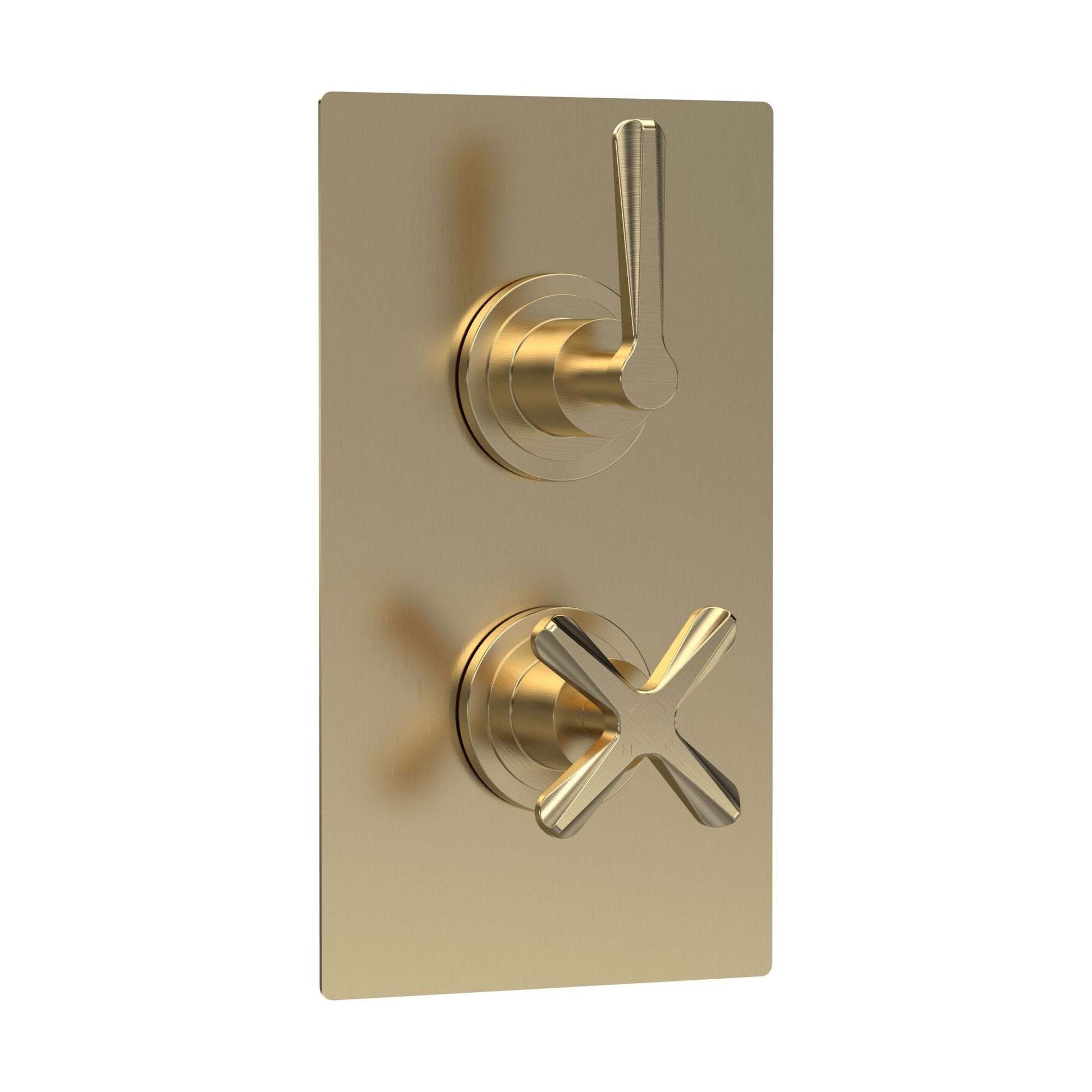 [BSCN8210L] Levedale Twin Concealed Crosshead Thermostatic Shower Valve (1 Outlets) - Cutout