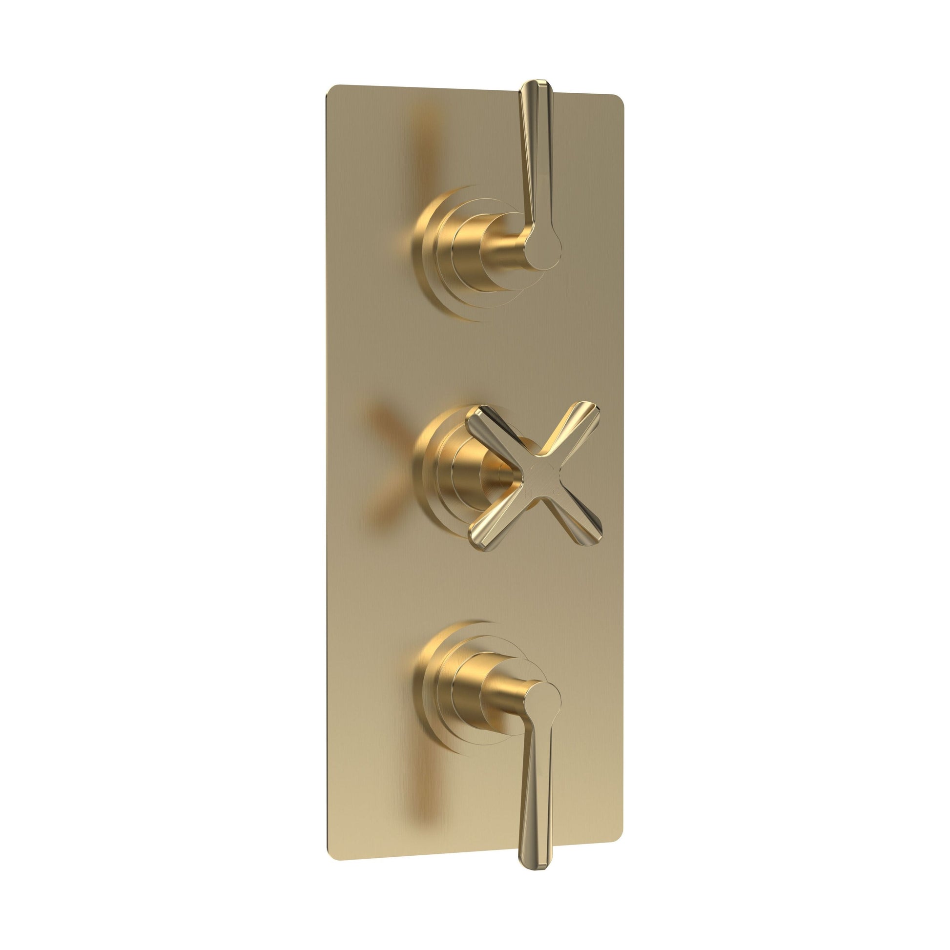 [BSCN8211L] Levedale Triple Concealed Crosshead Thermostatic Shower Valve (2 Outlets) - Cutout