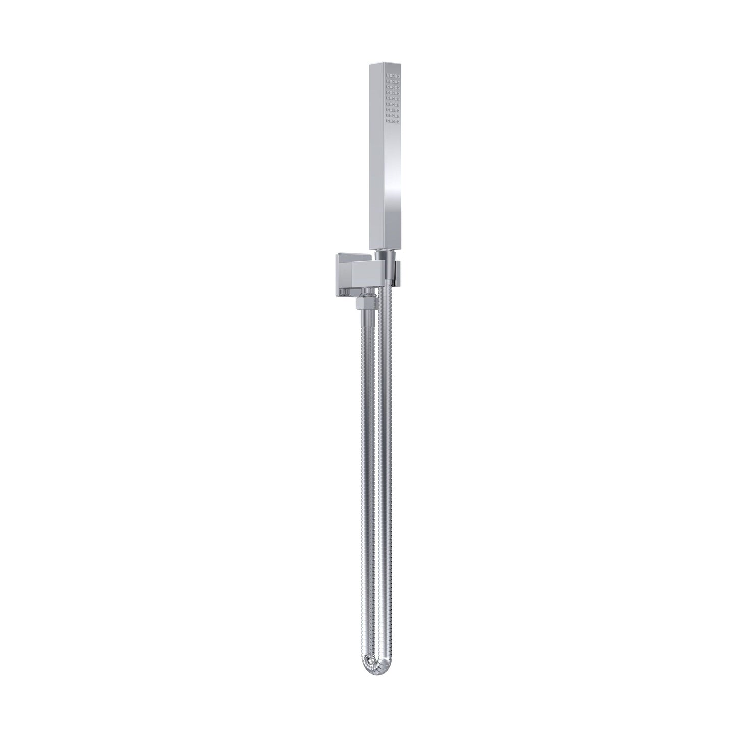 [BSHS3264] Square Outlet Elbow, Parking Bracket & Shower Handset - Matt Black - Cutout