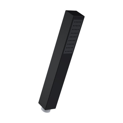 [BSHS410] Balterley Contemporary Minimalist Square Single Function Shower Handset - Matt Black - Cutout