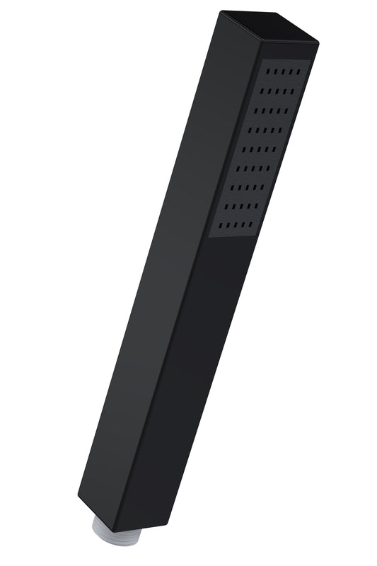 Balterley Contemporary Minimalist Square Single Function Shower Handset - Matt Black