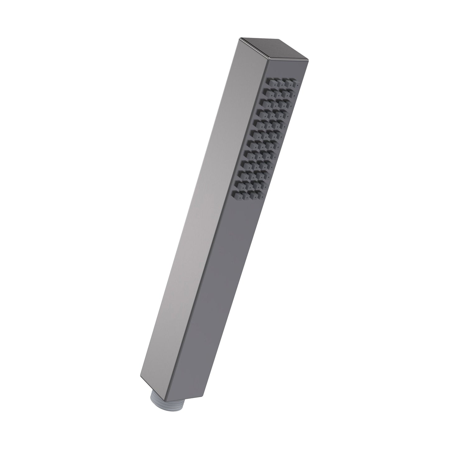 [BSHS710] Balterley Contemporary Minimalist Square Single Function Shower Handset - Brushed Pewter - Cutout