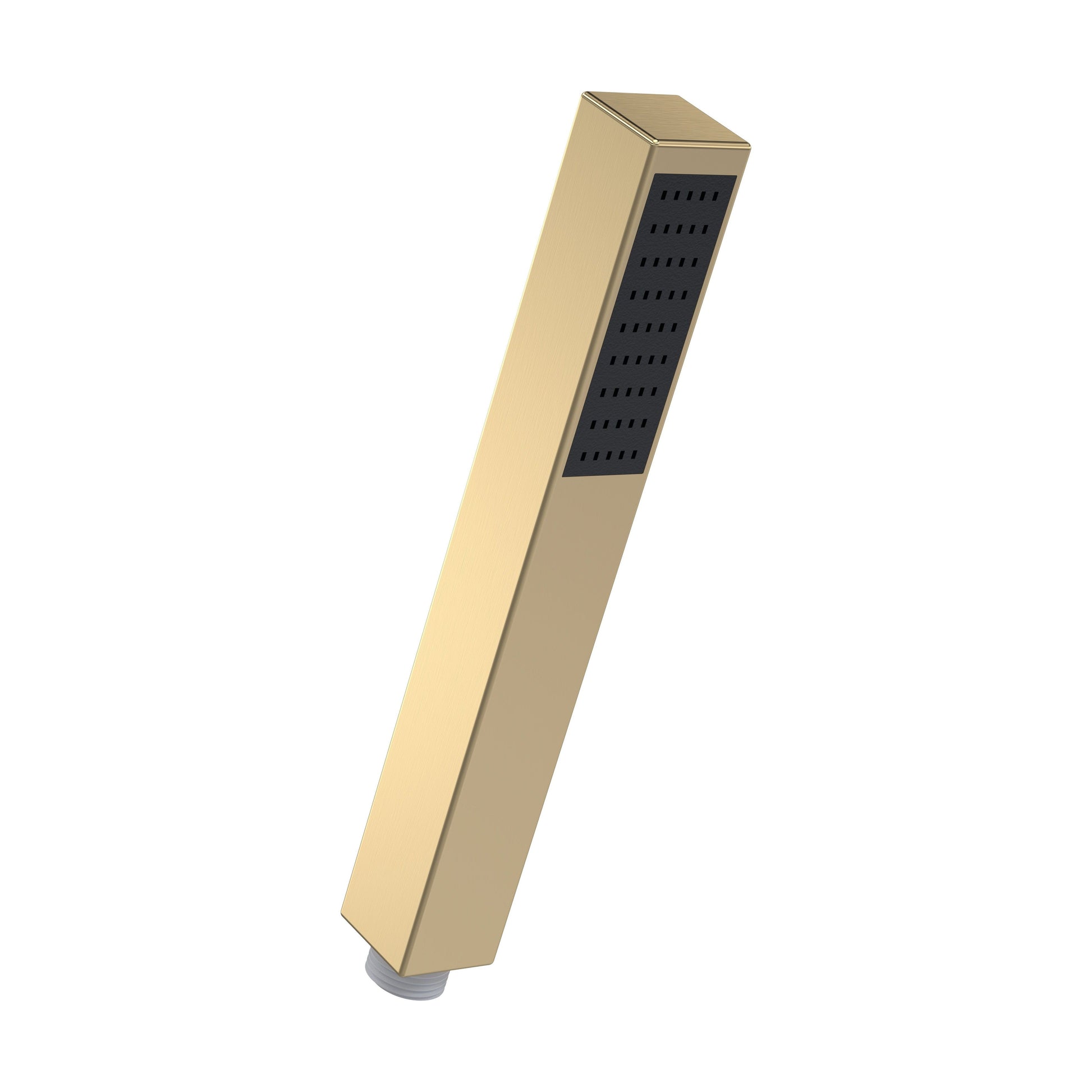 [BSHS810] Balterley Contemporary Minimalist Square Single Function Shower Handset - Brushed Brass - Cutout