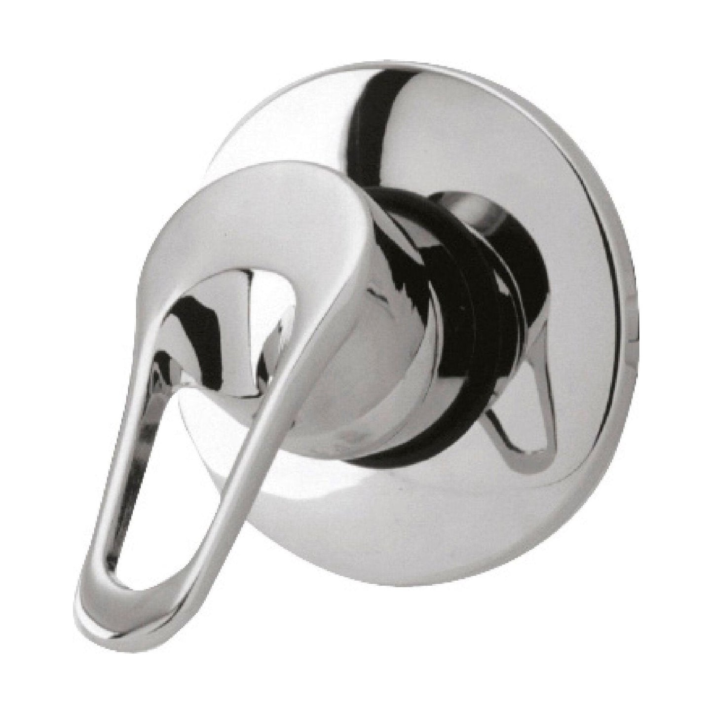 [BSMV200] Round Concealed Or Exposed Manual Shower Valve (1 Outlet) - Chrome - Cutout