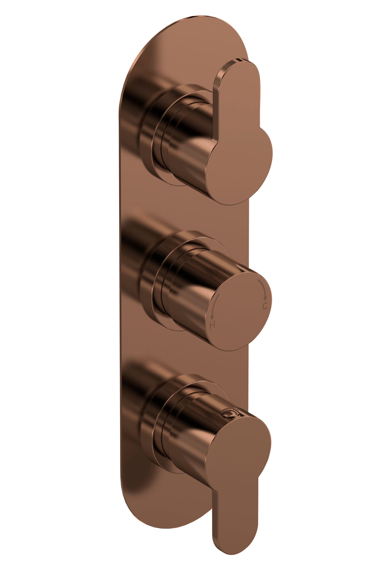 [BSPR15TR02] Pride Triple Thermostatic Valve - Cutout