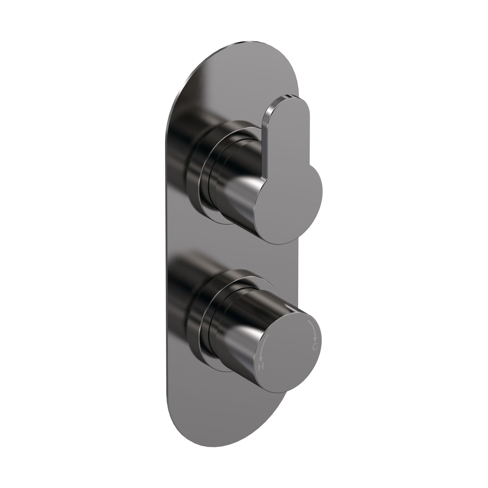 [BSPR7TW01] Consall Round Thermostatic One Outlet Shower Valve, Choice of Finish - Cutout