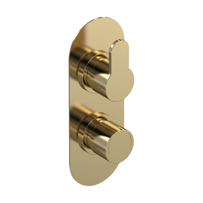 [BSPR8TW01] Consall Round Thermostatic One Outlet Shower Valve, Choice of Finish - Cutout