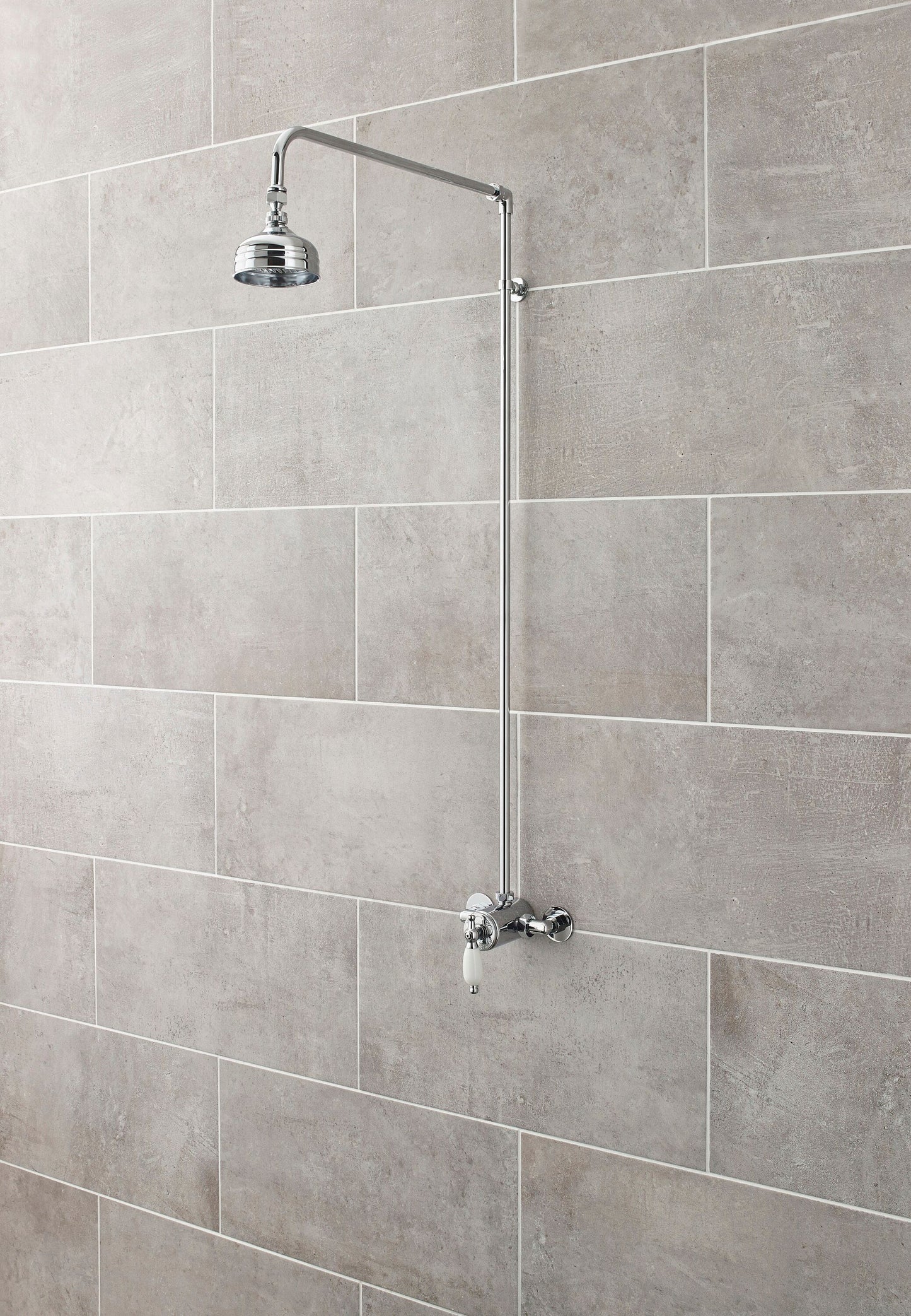 [BSRR170] Rigid Riser Shower Kit with Swivel Spout - Chrome - Lifestyle 1