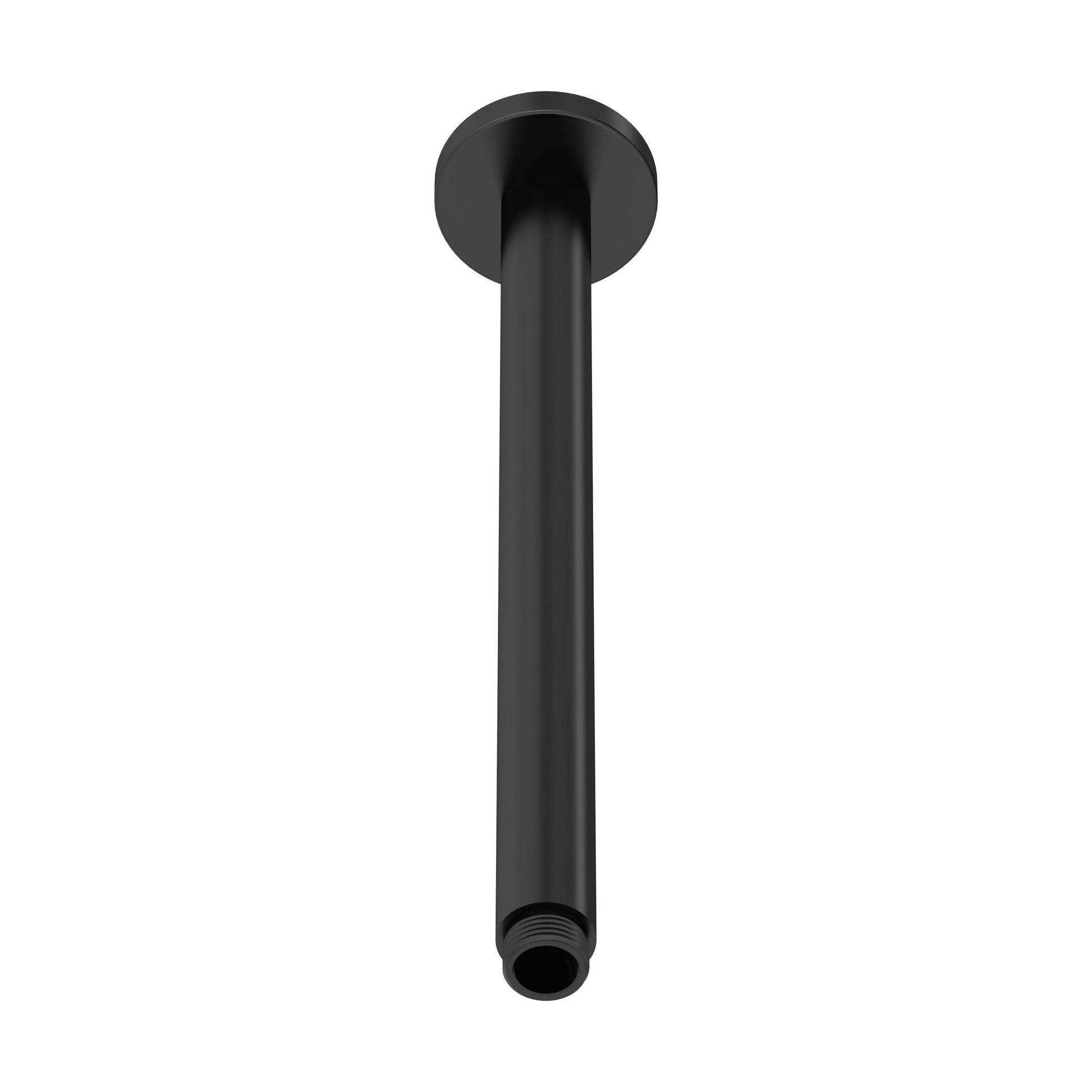 [BSSA416] Balterley Round Ceiling Mount Shower Arm - 300mm - Matt Black - Cutout