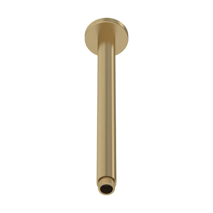[BSSA816] Balterley Round Ceiling Mount Shower Arm - 300mm - Brushed Brass - Cutout