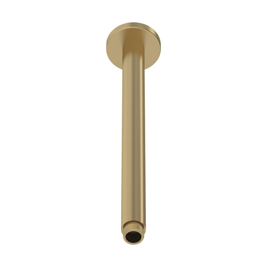 [BSSA816] Balterley Round Ceiling Mount Shower Arm - 300mm - Brushed Brass - Cutout