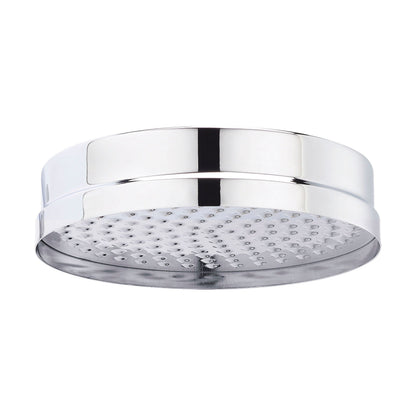 [BSSH001] Balterley Traditional Apron Fixed Shower Head 200mm, Round Design with Excellent Flow Rate - Chrome Finish - Cutout