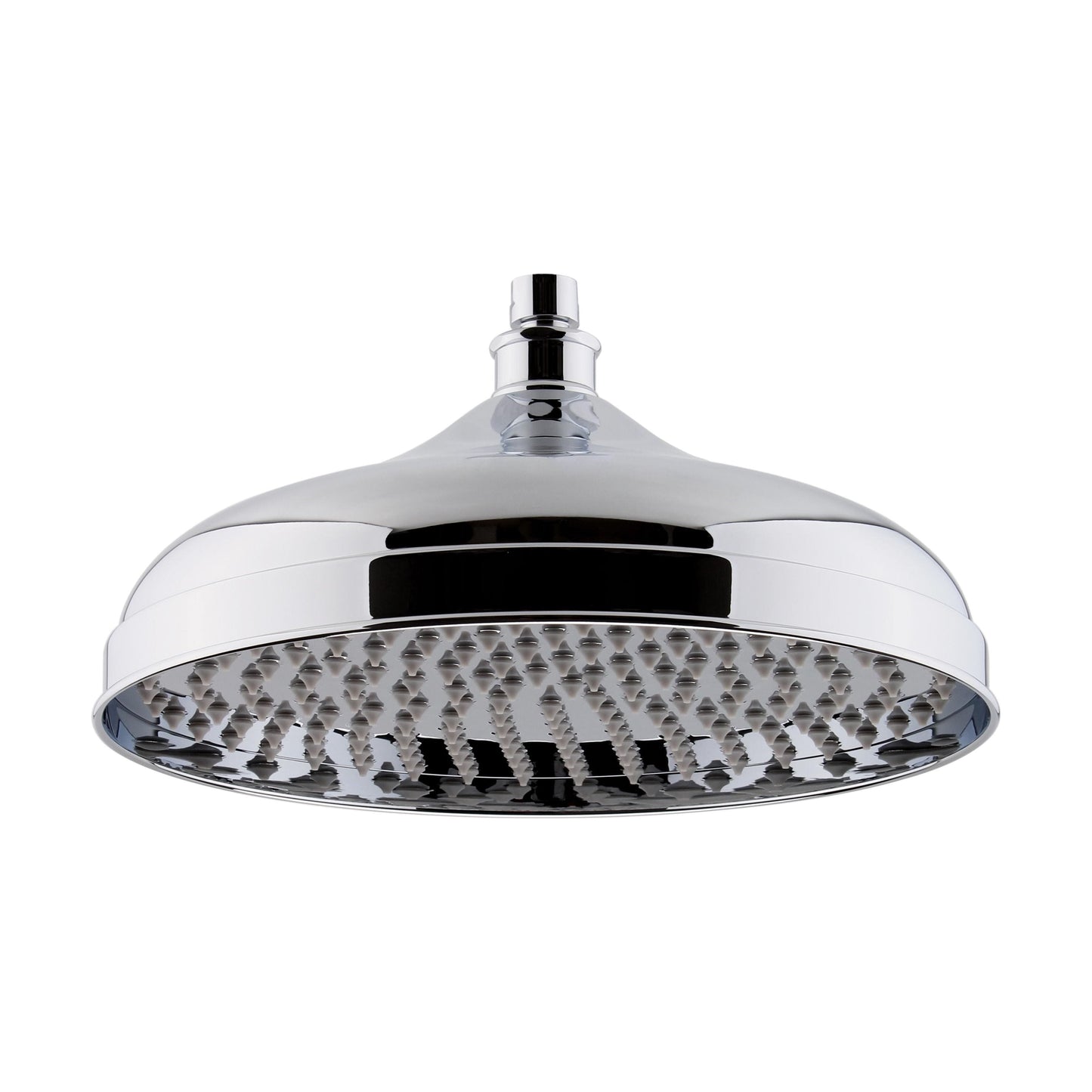 [BSSH016] Balterley Traditional Fixed Shower Head 300mm, High Flow Round Design, Suits Wall or Ceiling Arms - Chrome Finish - Cutout