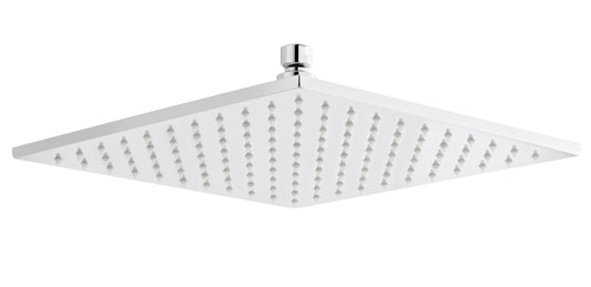 [BSSH070] Square LED Fixed Shower Head, 200mm - Chrome - Cutout