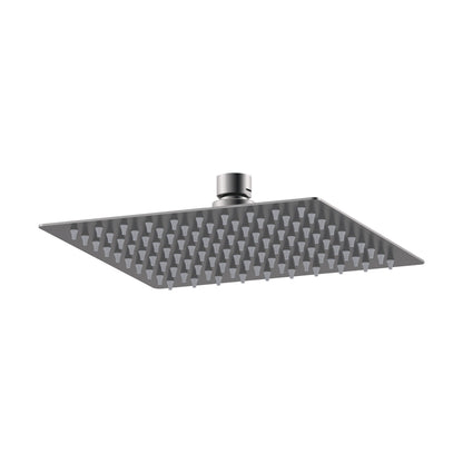 [BSSH7088] Square Fixed Head, 200mm - Matt Black - Cutout