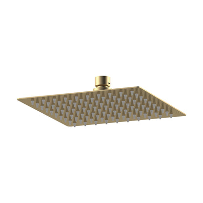 [BSSH8088] Square Fixed Head, 200mm - Matt Black - Cutout