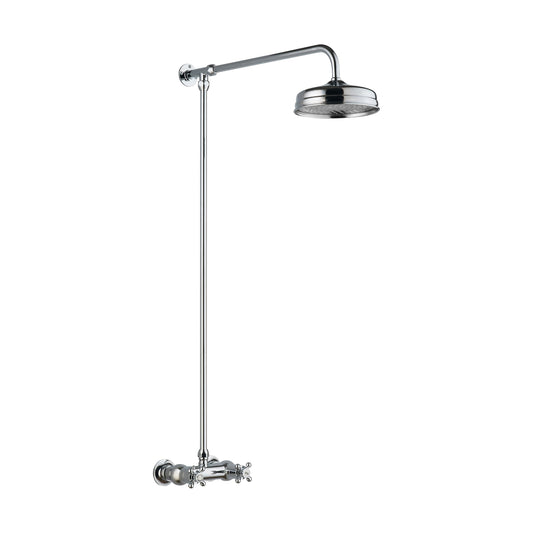 [BSSK3118] Thermostatic Exposed Shower Valve & Rigid Riser Kit - Chrome - Cutout