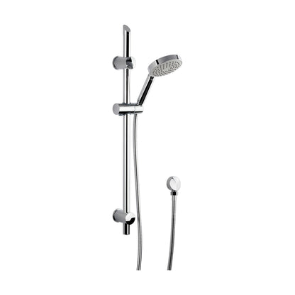 [BSSR004] Balterley Contemporary Round Slide Rail Shower Kit with Single Function Head and Outlet Elbow - Chrome - Cutout