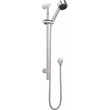 [BSSR040] Round Slide Rail Shower Kit with Multi Function Head & Adjustable Brackets - Chrome - Cutout