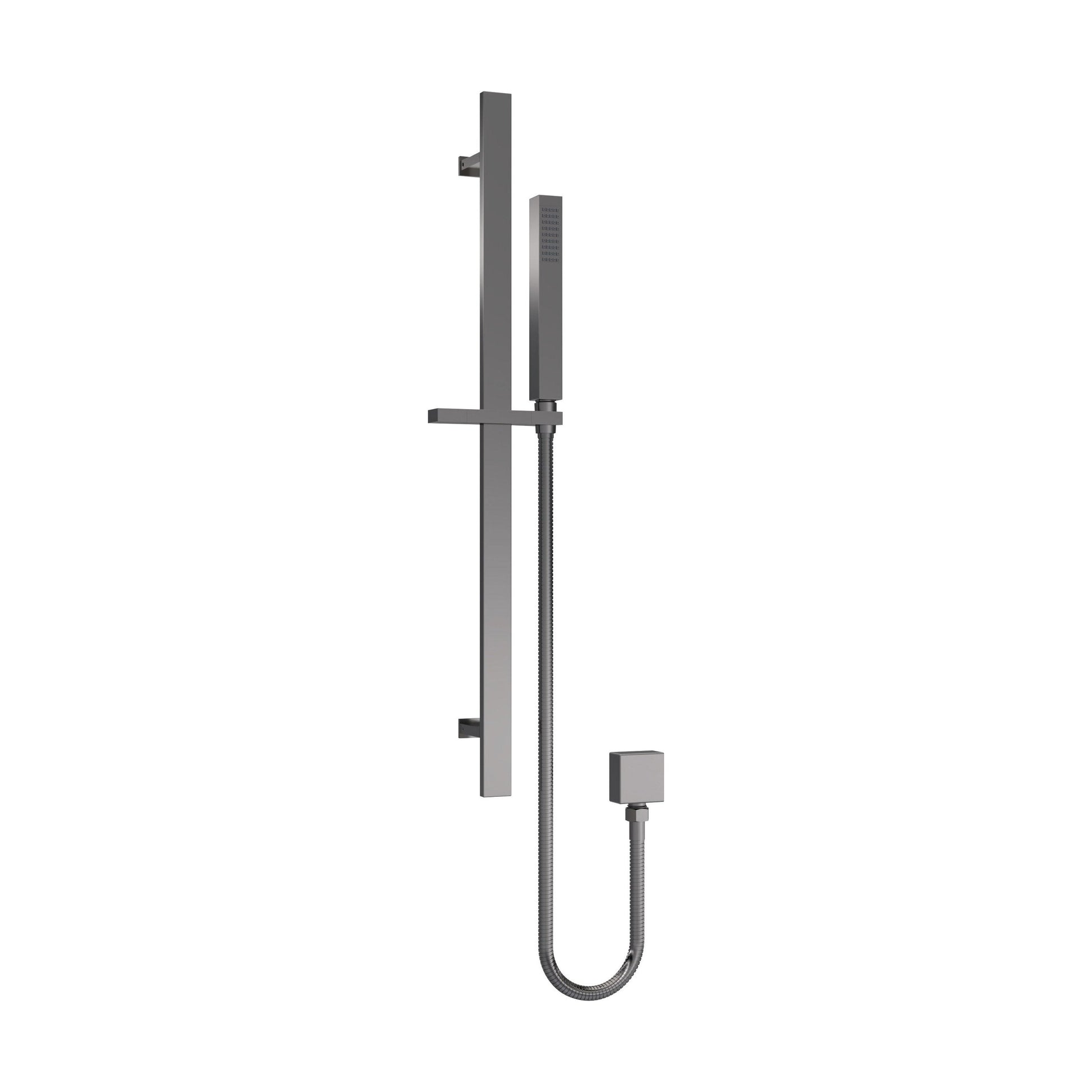 [BSSR7167] Rectangular Slider Rail Kit with Outlet Elbow - Matt Black - Cutout