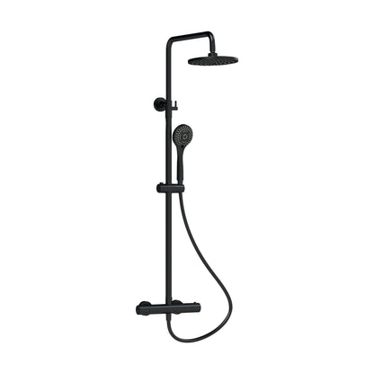 [BSTK475] Consall Round Thermostatic Shower Kit with Fixed Head & Adjustable Handset - Multiple Colours Available - Cutout