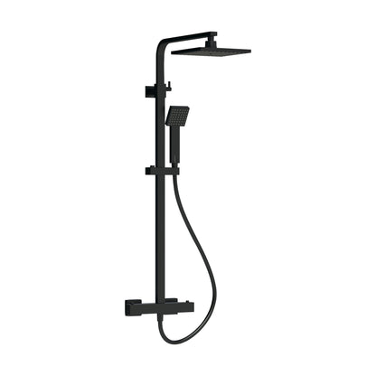 [BSTK486] Swinscoe Square Thermostatic Shower Kit with Fixed Head & Adjustable Handset - Multiple Colours Available - Cutout