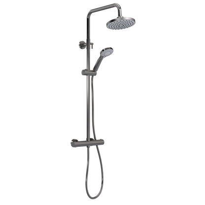 Consall Round Thermostatic Shower Kit with Bar Valve, Fixed Shower Head and Handset, Multiple Colours Available