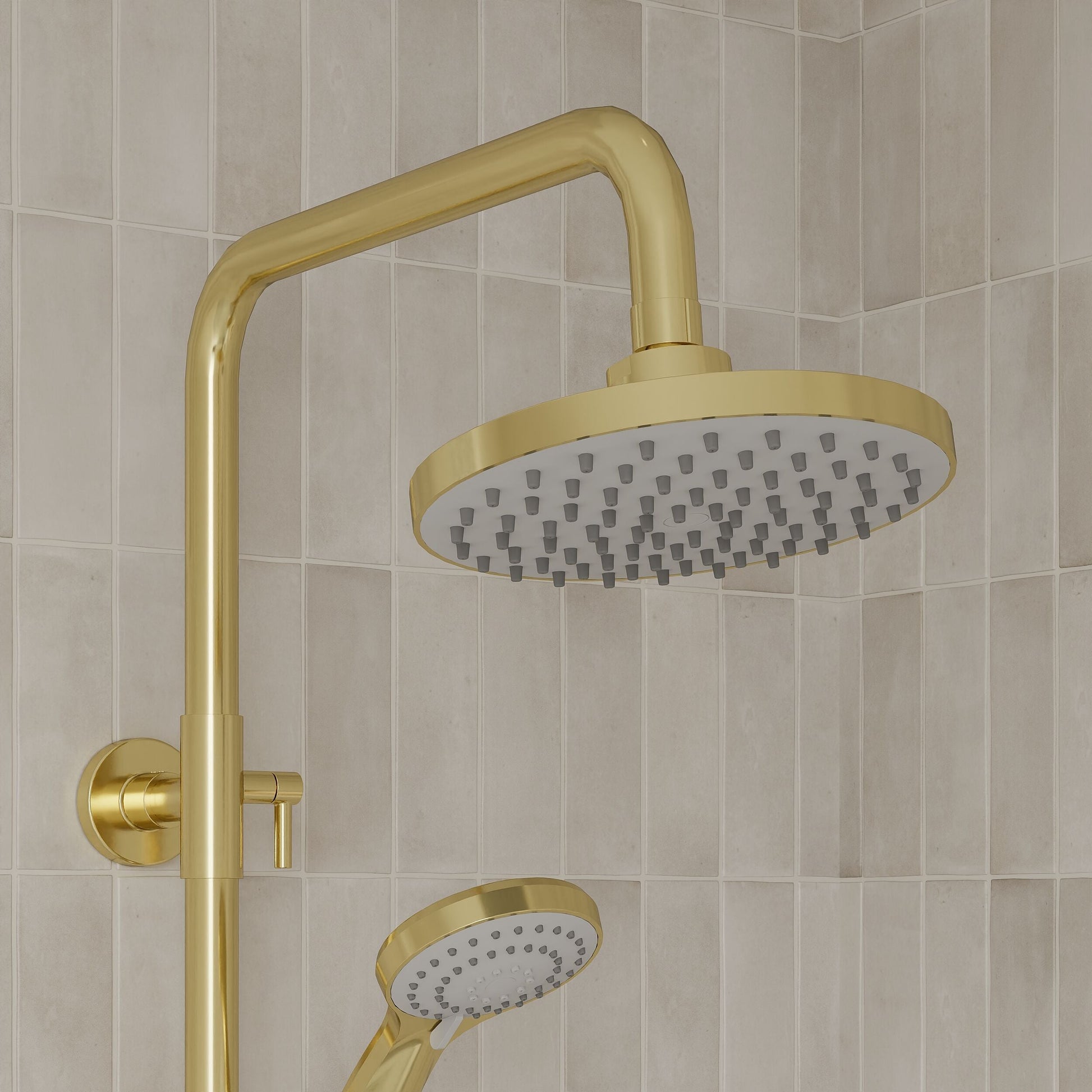 [BSTK875] Consall Round Thermostatic Shower Kit with Fixed Head & Adjustable Handset - Multiple Colours Available - Lifestyle 3