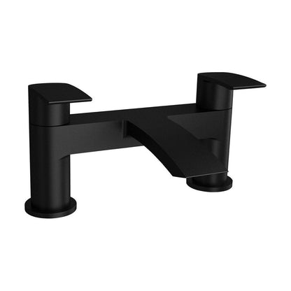[BT9107BL] Modern Bathroom Curved Spout Deck Mounted Bath Filler Tap - Choice of Colour - Cutout