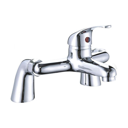 [BT9115] Classic Rounded Deck Mounted Bath Filler Tap - Chrome - Cutout