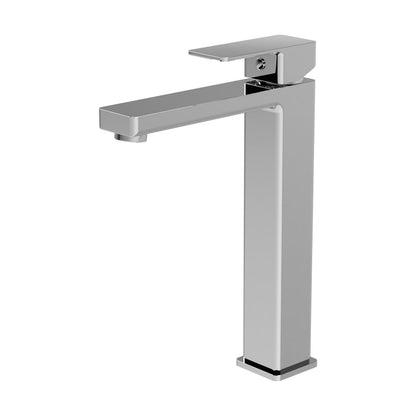 [BTC370] Milldale Contemporary Square Tall High Rise Mono Basin Mixer Tap - Choice of Finish - Cutout