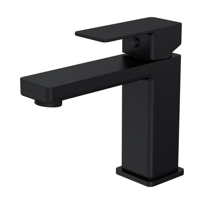 [BTC405] Milldale Contemporary Square Mono Basin Mixer Bathroom Sink Tap with Push Button Waste - Cutout