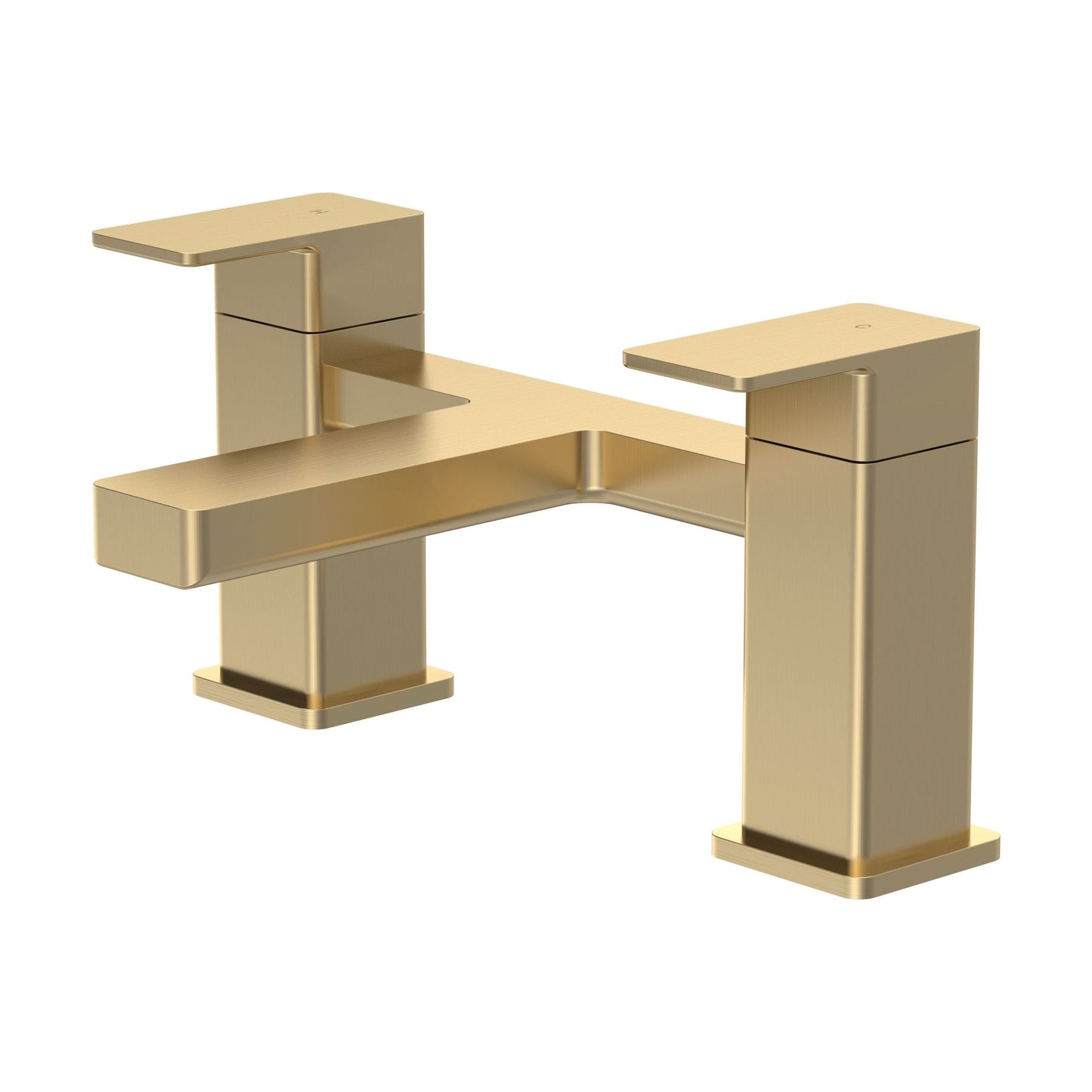 [BTC803] Milldale Square Dual Lever Deck Mounted Bath Filler Tap - Choice of Finish - Cutout