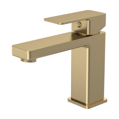 [BTC805] Milldale Contemporary Square Mono Basin Mixer Bathroom Sink Tap with Push Button Waste - Cutout