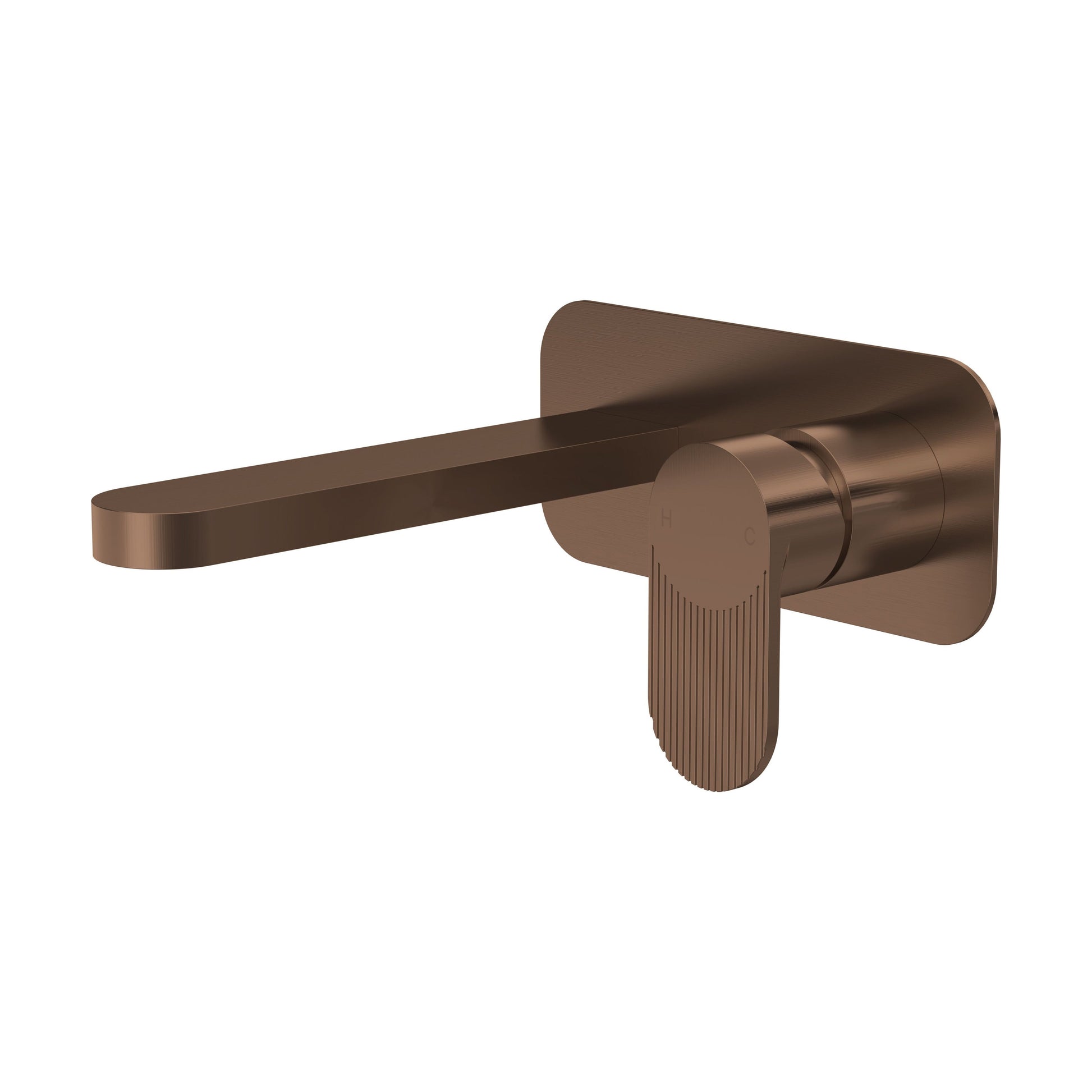 [BTCU1528F] Fluted 2TH W/M Basin Mixer with Plate - Cutout