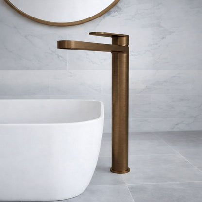 [BTCU1570] Enville Round High Rise Mono Basin Mixer Tap - 290 x 57 x 187mm - Choice of Finish - Silo