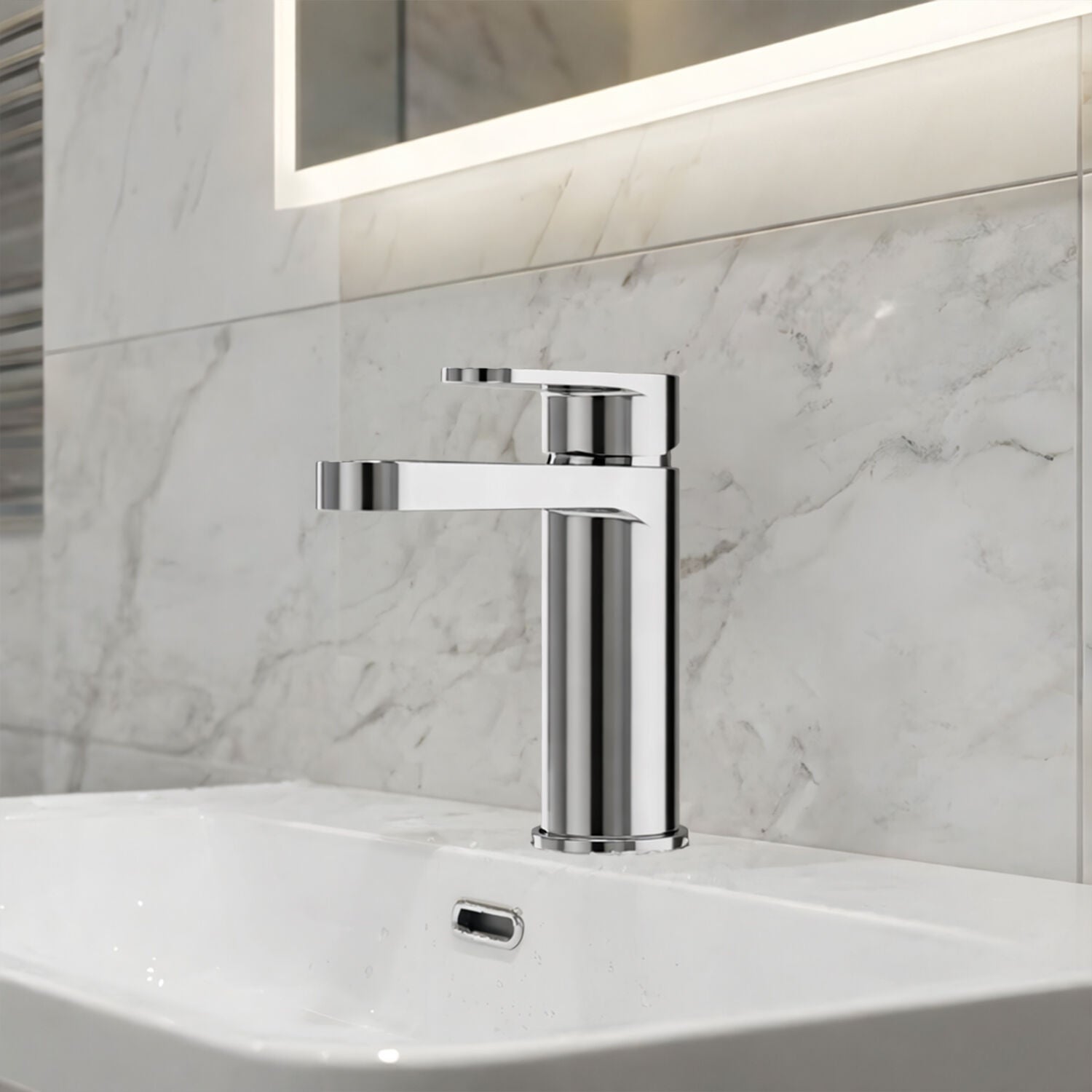 [BTCU305] Enville Bathroom Mono Basin Sink Mixer Tap - Choice of Finish - Silo