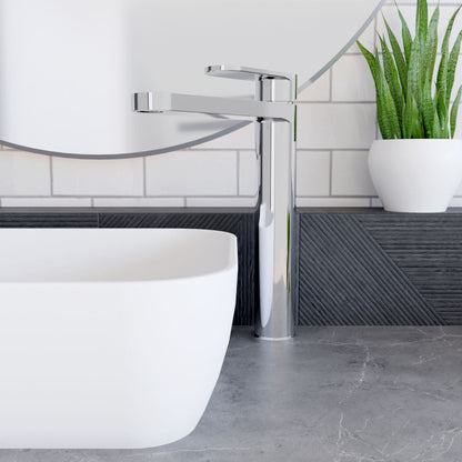 [BTCU370] Enville Round High Rise Mono Basin Mixer Tap - 290 x 57 x 187mm - Choice of Finish - Lifestyle 1