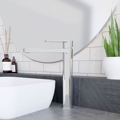 [BTCU370] Enville Round High Rise Mono Basin Mixer Tap - 290 x 57 x 187mm - Choice of Finish - Lifestyle 3