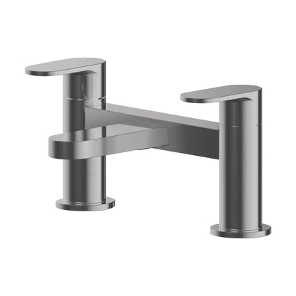[BTCU703] Enville Dual Lever Round Deck Mounted Bath Filler Tap – Choice of Finish - Cutout