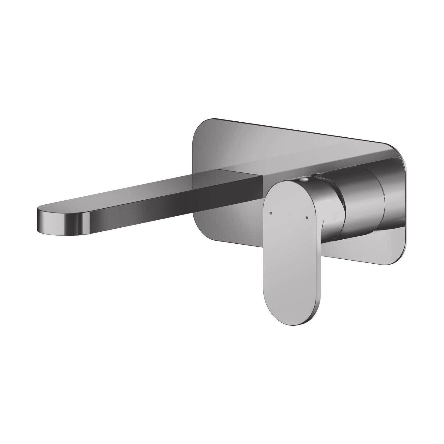 [BTCU728] Enville Round Wall Mount 2 Tap Hole Basin Mixer Tap & Back Plate - Choice of Finish - Cutout