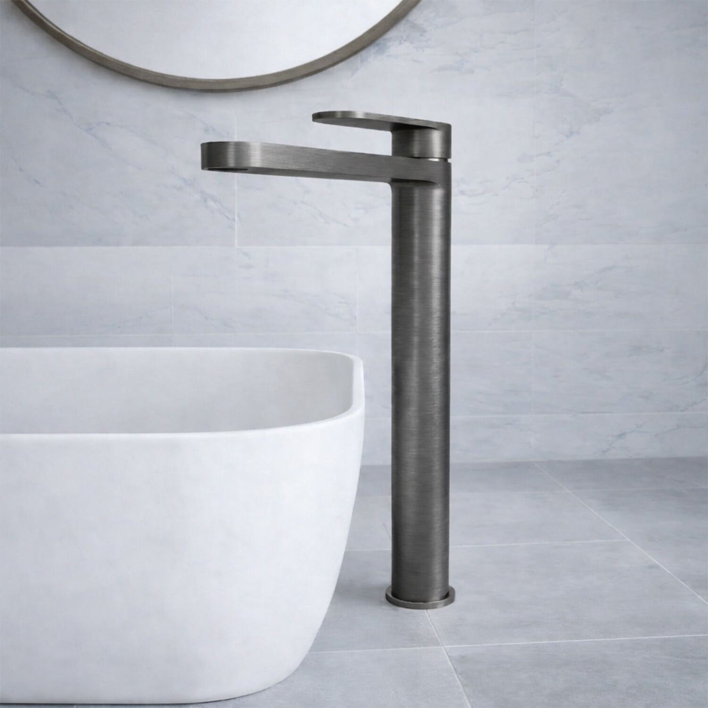 [BTCU770] Enville Round High Rise Mono Basin Mixer Tap - 290 x 57 x 187mm - Choice of Finish - Silo