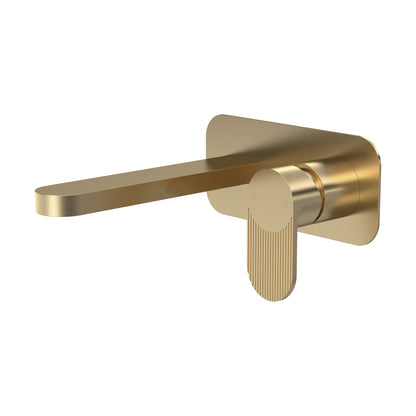 [BTCU828F] Fluted 2TH W/M Basin Mixer with Plate - Cutout