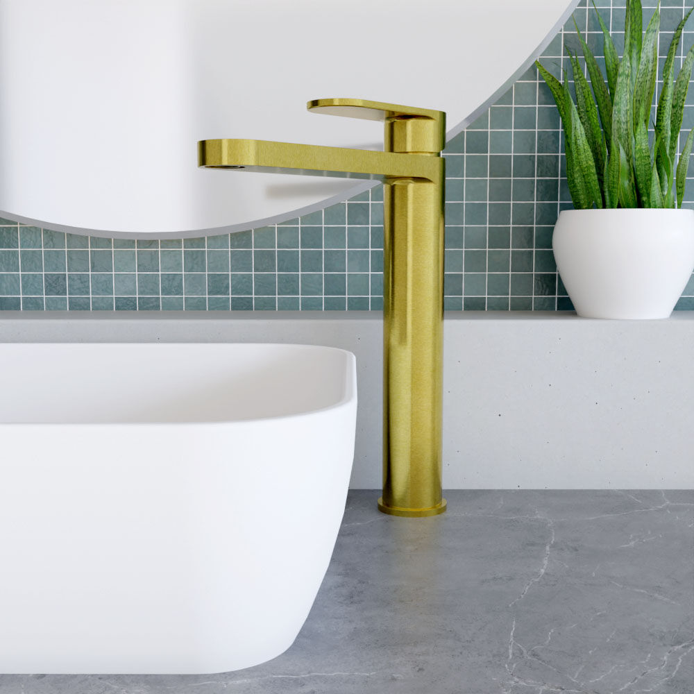 [BTCU870] Enville Round High Rise Mono Basin Mixer Tap - 290 x 57 x 187mm - Choice of Finish - Lifestyle 1