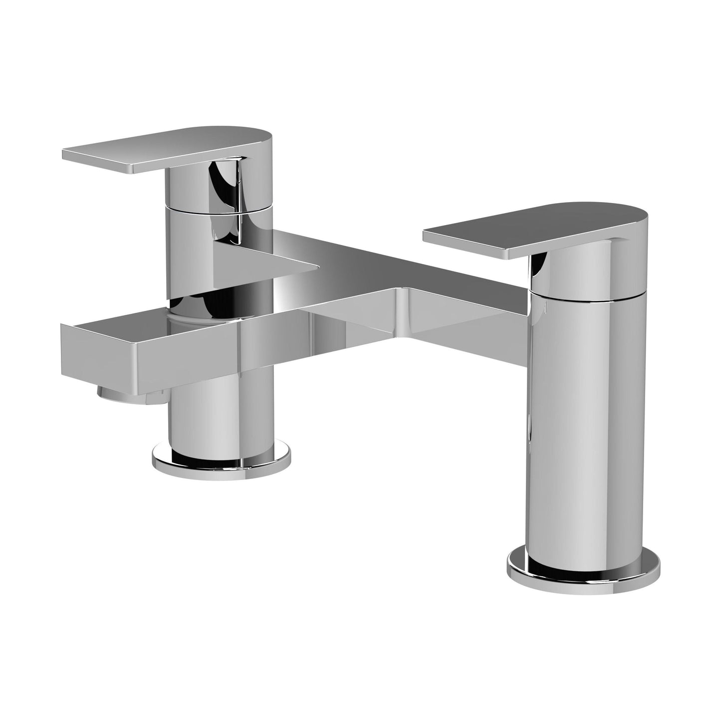 [BTD303] Contemporary Deck Mounted Bath Filler Tap - Chrome - Balterley - Cutout
