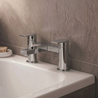 [BTD303] Contemporary Deck Mounted Bath Filler Tap - Chrome - Balterley - Silo