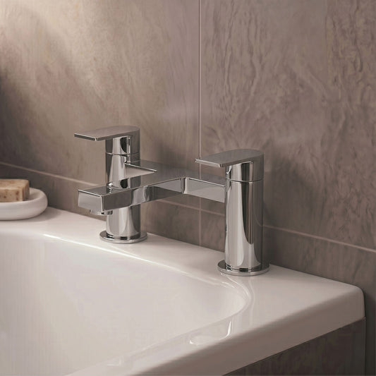 [BTD303] Contemporary Deck Mounted Bath Filler Tap - Chrome - Balterley - Silo