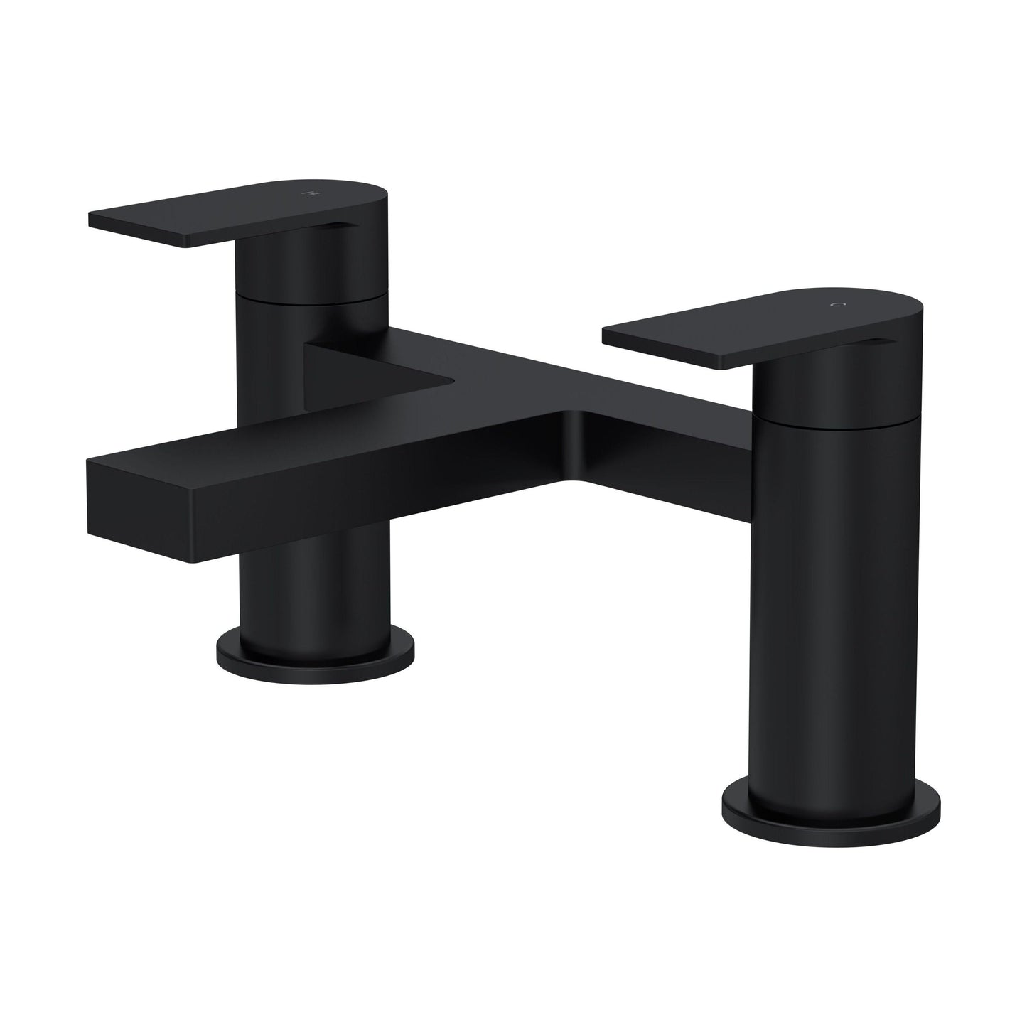 [BTD403] Contemporary Deck Mounted Bath Filler Tap - Matt Black - Balterley - Cutout
