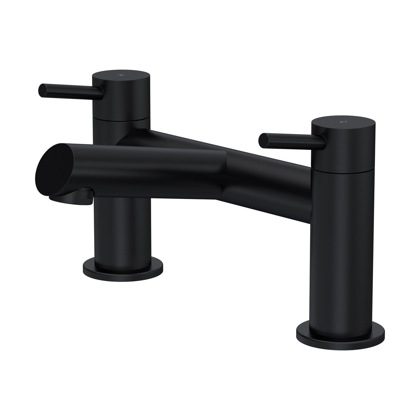 [BTE403] Wetley Minimalist Round Deck Mounted Bath Filler Tap - Choice of Finish - Cutout
