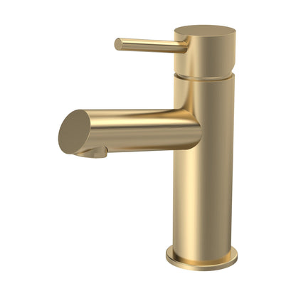 [BTE805] Wetley Minimalist Round Mono Basin Mixer Tap & Push Button Waste - Choice of Finish - Cutout